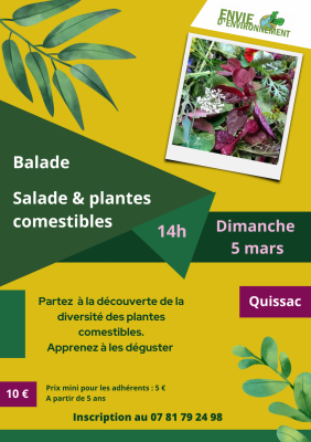 Affiche sortie salade plantes comestibles 5 mars 2023 vf 1