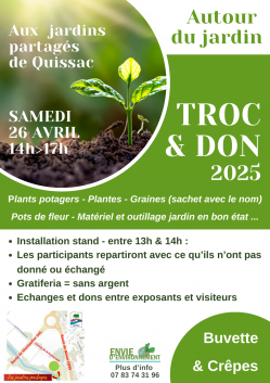 Samedi 4 mai 25 troc don